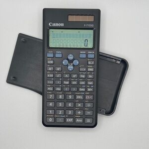Canon F-715SG Black Scientific Calculator with the case